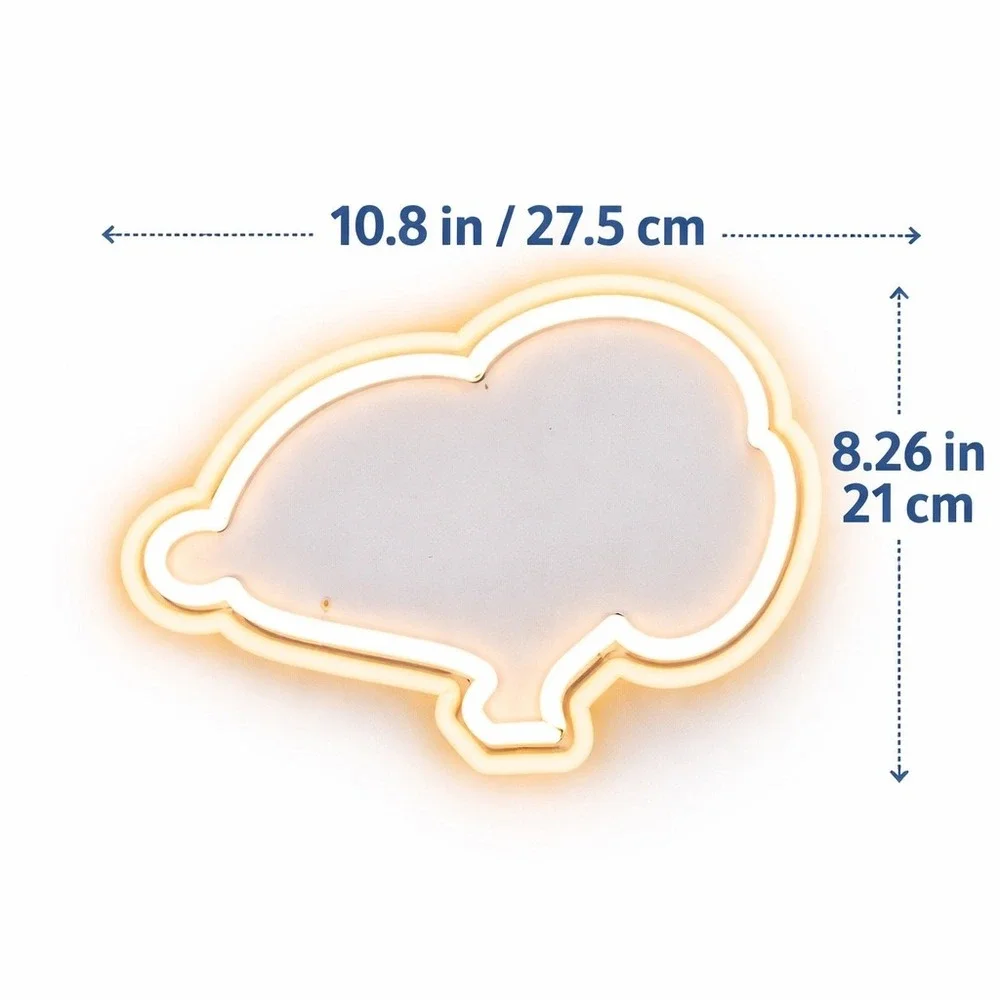 Peanuts Snoopy Neon LED Wall Light Kids Room Night Light Battery New Box Decor‎